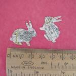20 map bunny label seal sti..
