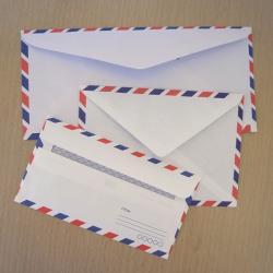 Set of 30 assorted vintage style airmail envelopes